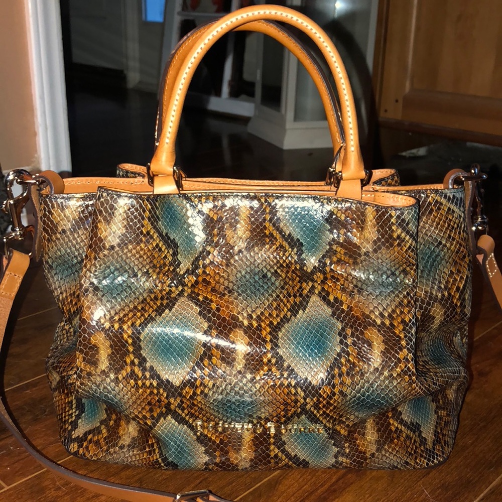 Dooney and Bourke Barlow Python Embossed Purse